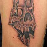Skull Tearing through Skin